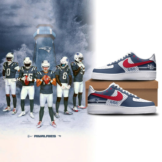 Special edition New England Patriots Sneakers ” We are all patriots ” 2025 for fans!