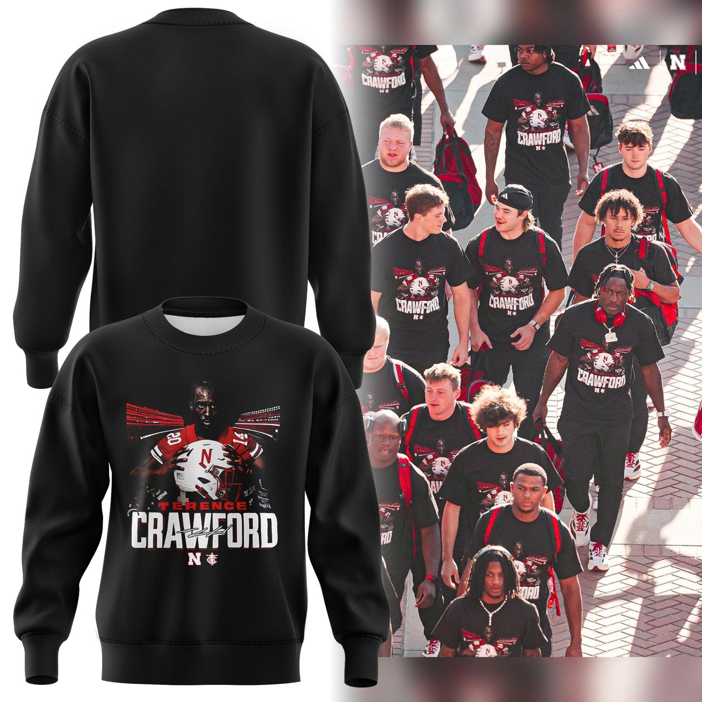 Limited Edition Nebraska Football x Crawford Sweatshirt 2025
